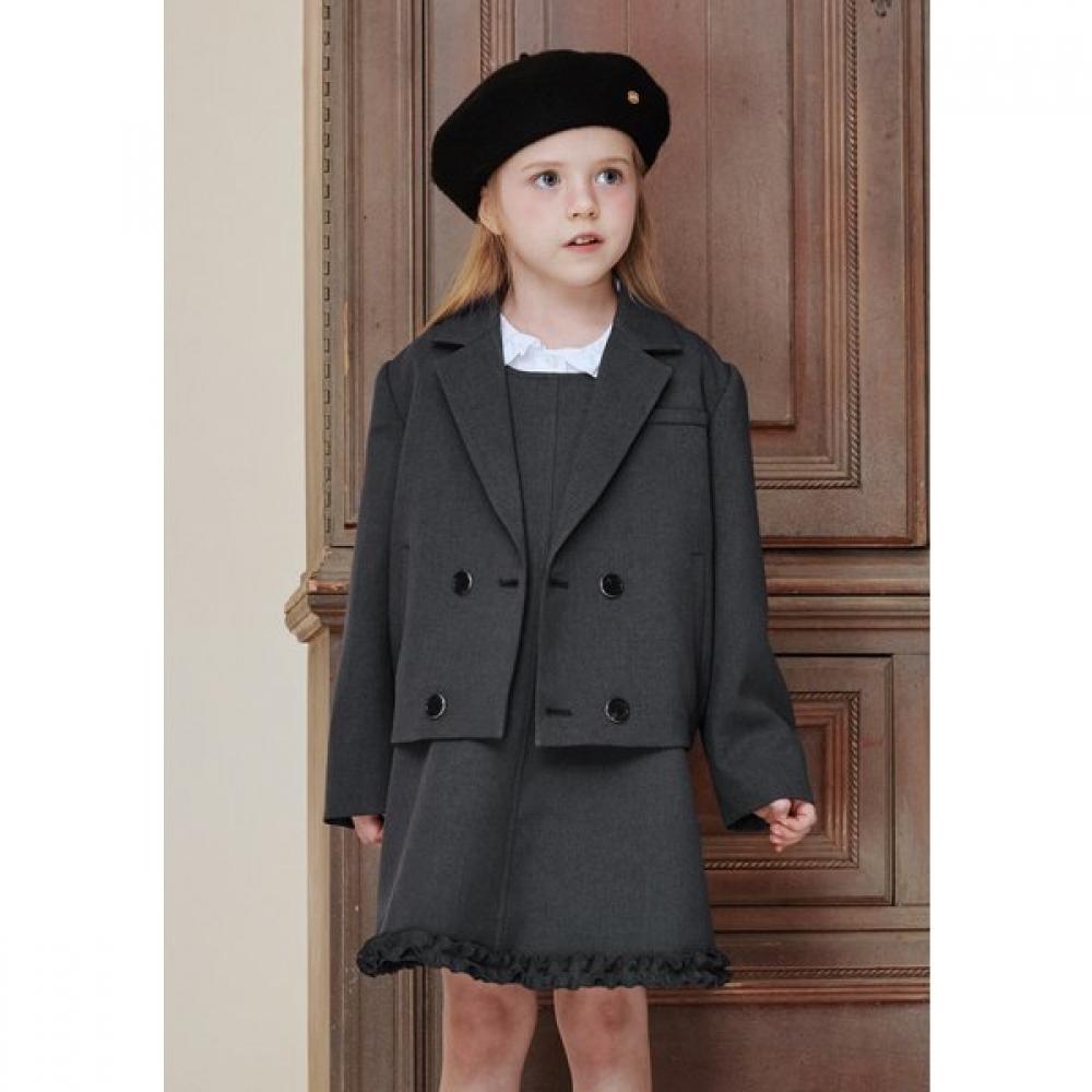 The Coffee Bean Tea Leaf Double Button Tailored Jacket Ba11jk02cg CharcoalGray/165
