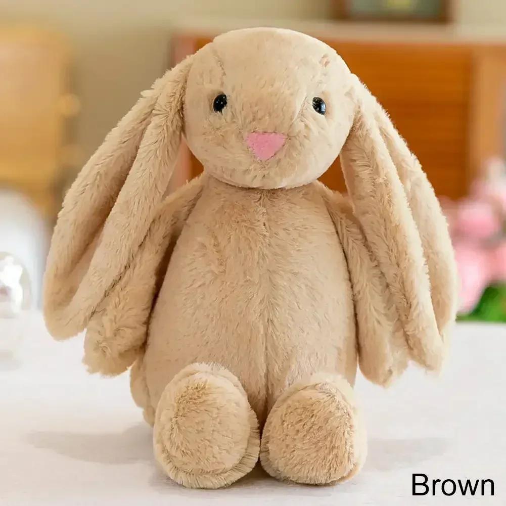25cm Cute Baby Rabbit Plush Toy Long Ear Soft Stuffed Bunny Doll Sleeping Toy Girls Kids Kawaii Plush Animal Birthday Gifts