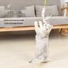 Kitten Door-Hanging Swing Teaser: Elastic Feather and Bell Toy for Self-Entertainment