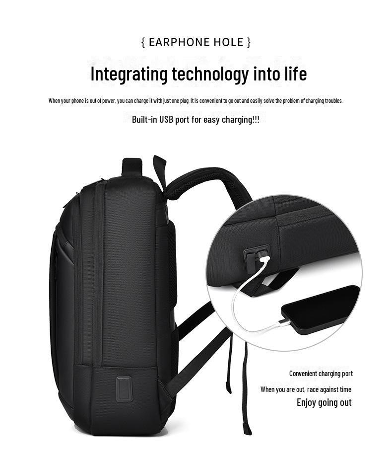 Men's and Women's Fashion Waterproof Commuter Backpack - High Capacity, Suitable for Business and Travel