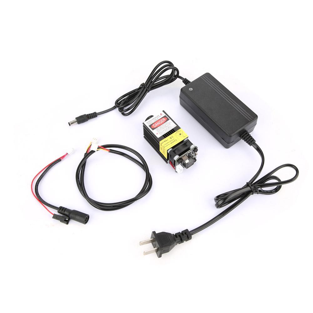 

445 нм 1000 мВт синій лазерний модуль для DIY CNC Cutter Гравірування Гравер 100-240VAC штекер США