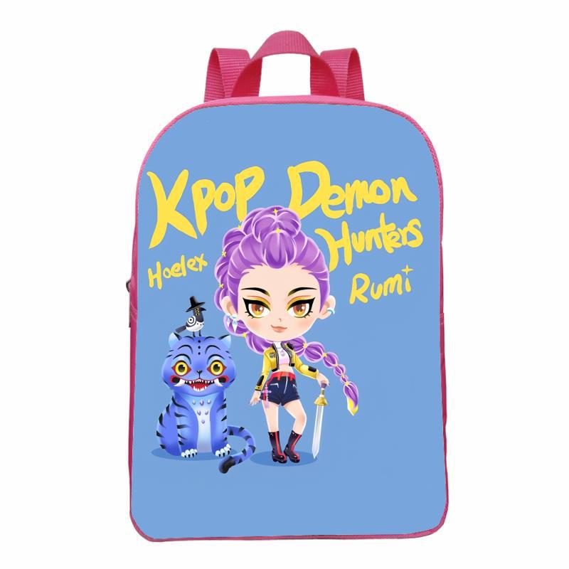 Huntrix Kpop Demon Hunter Meisjesgroep Roze Kinder Mini Rugzak voor Kleuterschool, Ouder-Kind Tas