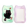 Creative Cat Ear Wave Card Cover Student Campus Cards Case Employee Id Card Holder Sliding Cover ABS ID Holder Bus Card Holder