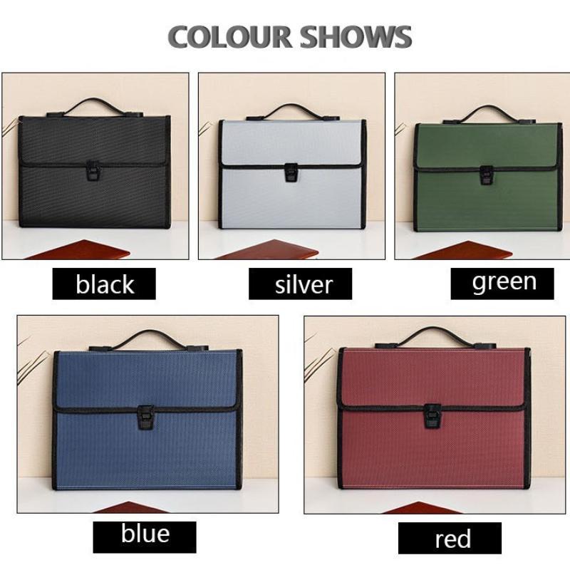 Colorful Expanding File Folder A4 Document Organizer 13 Pockets Portable Paper Storage Holder for Students School Study