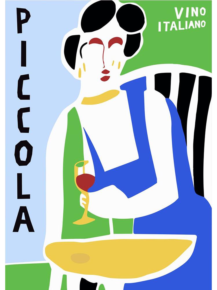 Retro Wein und Jazz Sommer Festival Poster Leinwand Malerei abstrakte Katzen trinken Wandkunst für moderne Wohnzimmer Home Decor