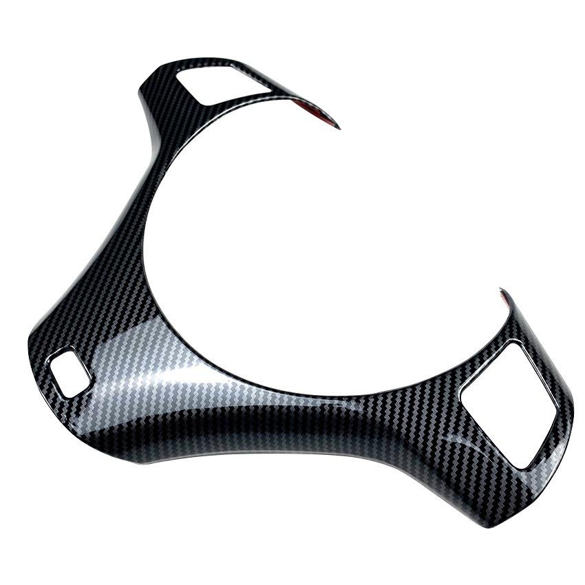 For BMW 3 Series E90 E91 E92 E93 2005-2012 Carbon Fiber Car Steering Wheel Trim Car Steering Wheel Decoration Cover  accessorie