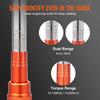 VEVOR Torque Wrench, 1.3 cm Drive Click Torque Wrench 10-150ft.lb/14-204n.m, Dual-Direction Adjustable Torque Wrench Set