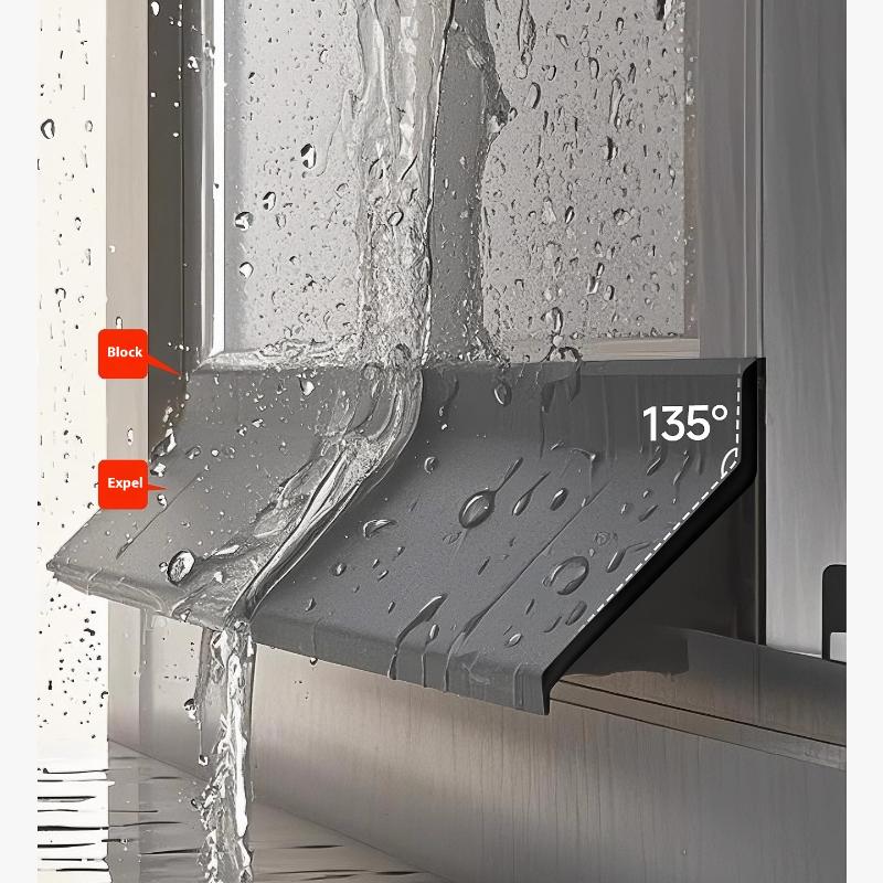 50cm Home Window Water Blocking Bar Sliding Window Rain Weatherstrip Balcony Insulation Windproof Sealing Strip Flashing Board
