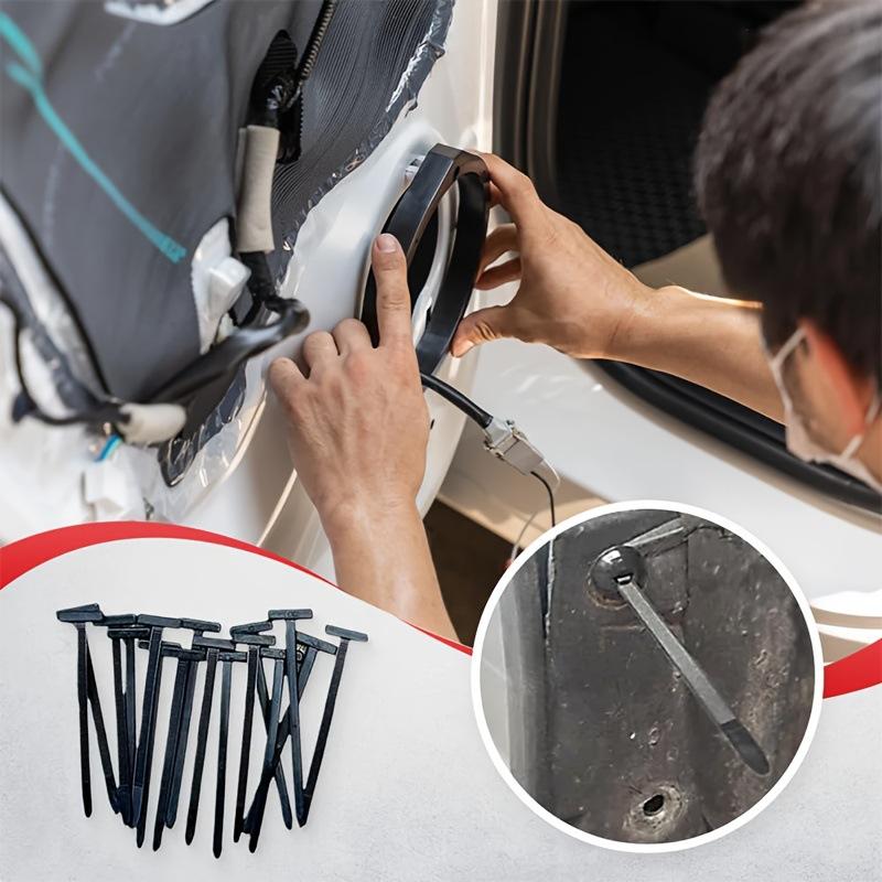 Universelle Kabelbinder für Autos mit Befestigungselementen - zur Kotflügelbefestigung, Kabelführung, täglichen Autoreparatur, Mehrzweck-Nylon-Clips