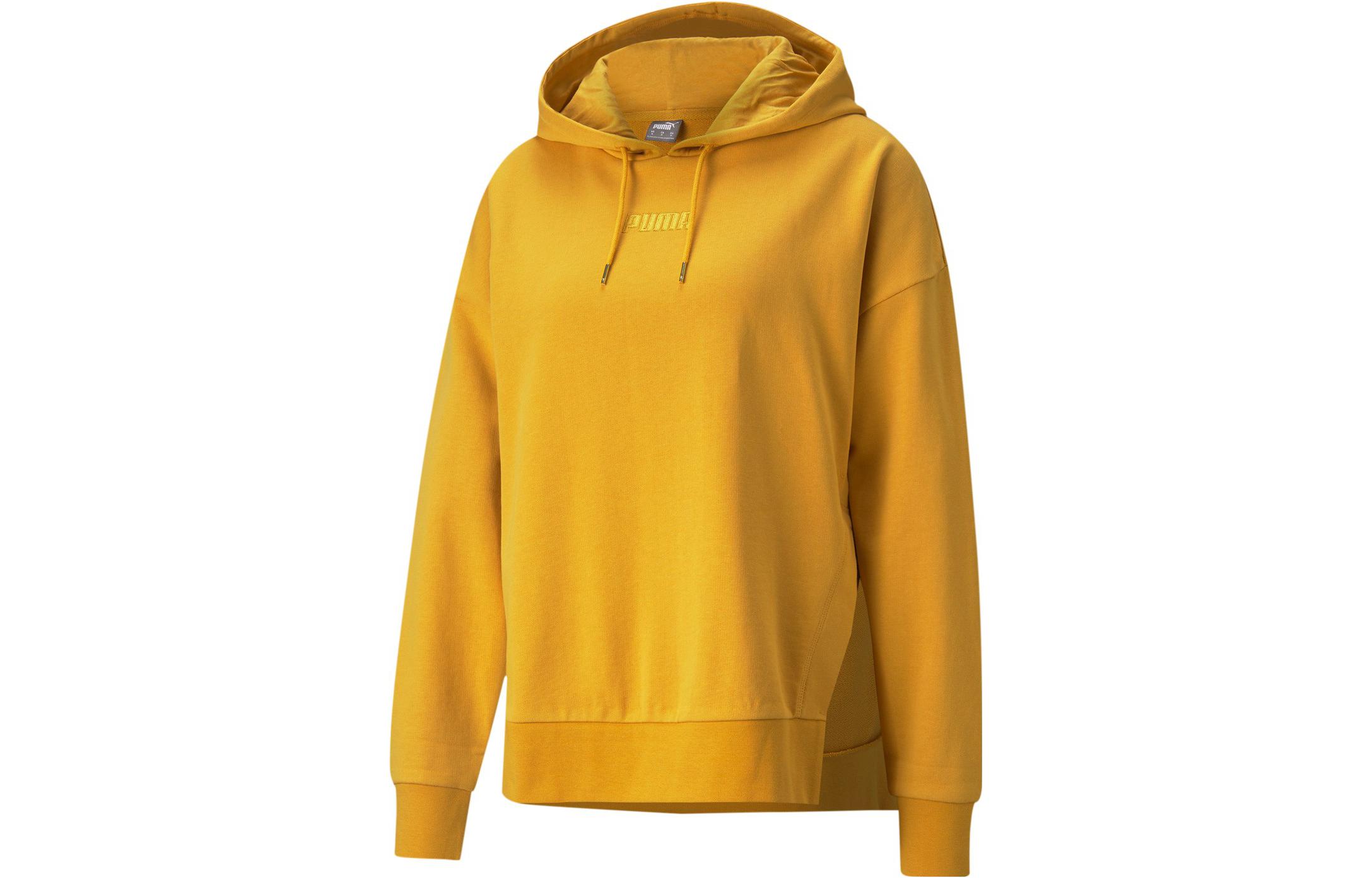 PUMA Sweatshirts Women s Yellow Hooded Moderate Other 847688-37 L