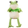 45/60/80CM Kawaii Umhang Frosch Plüschtier Weiches Stofftier Schöner Hut Große Augen Anime Puppe Umarmungskissen Geburtstags-Weihnachtsgeschenke