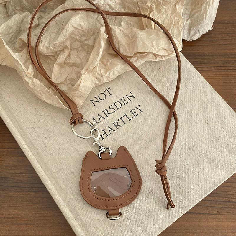 

Кожаное ожерелье-подвеска с котенком, простое, в стиле инс, цепочка на ключицу, темпераментное, универсальное, высококачественная бижутерия для женщин