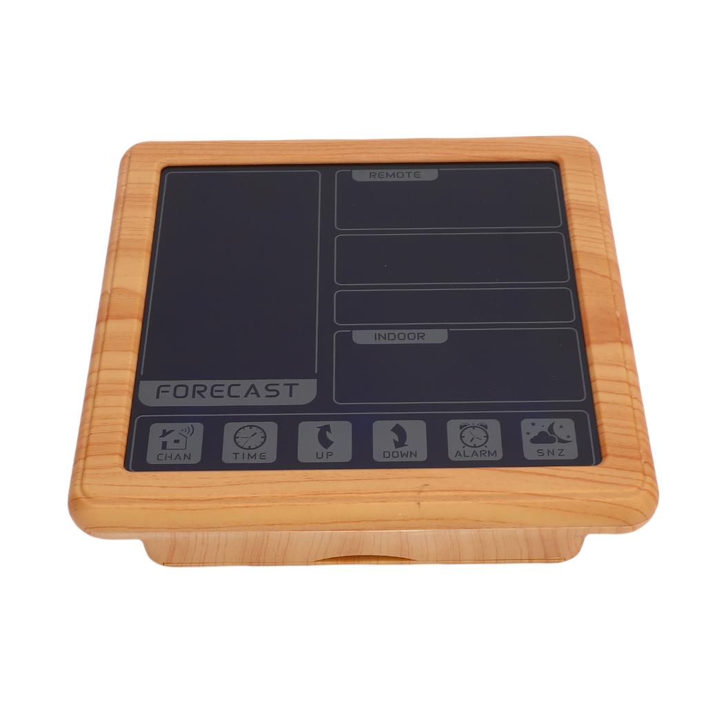 Cordless Weather Station, Color Touchscreen Weather Clock, Indoor Outdoor Thermometer Hygrometer with Remote Sensor,