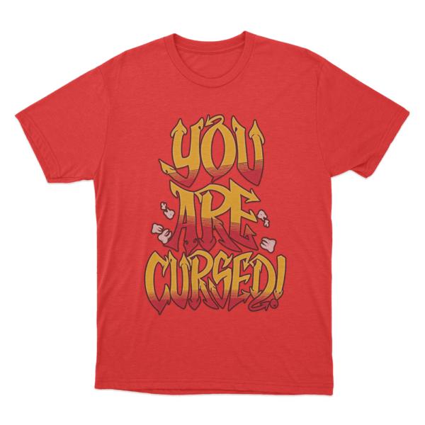Danhausen You Are Cursed Tshirt Unisex and Women Summer Cotton Y2K Clothing High Quality Fashion Short Sleeve Tops Streetwear