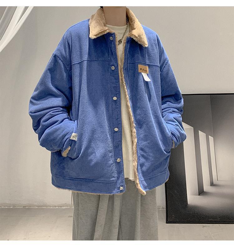 Lammfell Herren Verdickte Cordjacke - Wintermode, Trendiger Retro Amerikanischer & Japanischer Stil