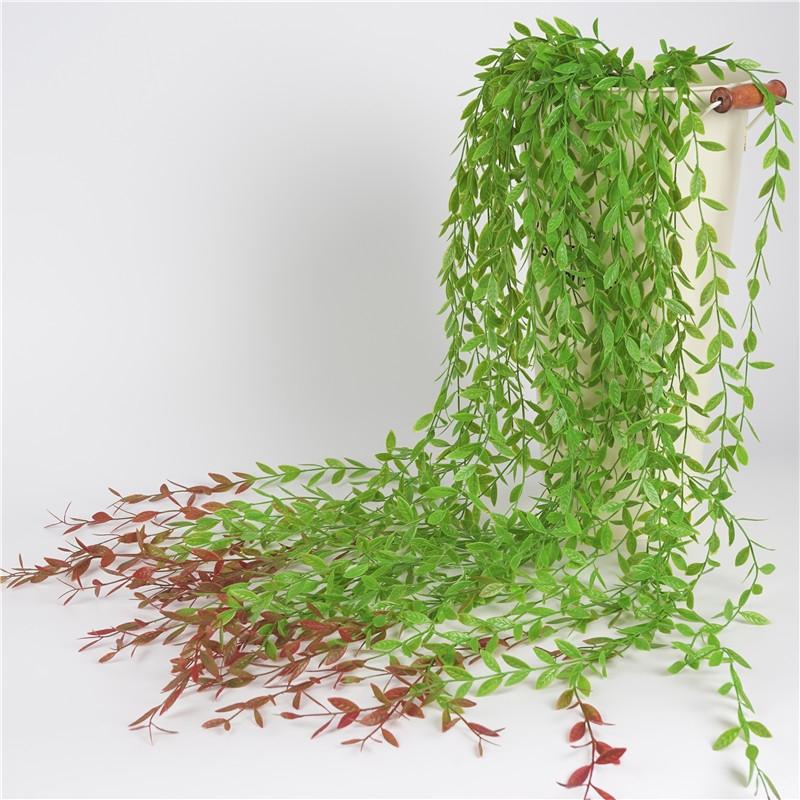 Simulation Green Leaf Diy Decoration Classic Rattan Home Willow Vine Plants