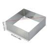 Cake Molds Rings Square Mousse Mold Stainless Steels Cake Rings  Square Cake Mold Bakewares for Home Baking Tool