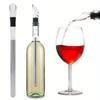 1set Ice Wine Chiller Stick With Wine Pourer Wine Cooling Stick Cooler Beer Beverage Frozen Stick Ice Cooler Bar Tool 7