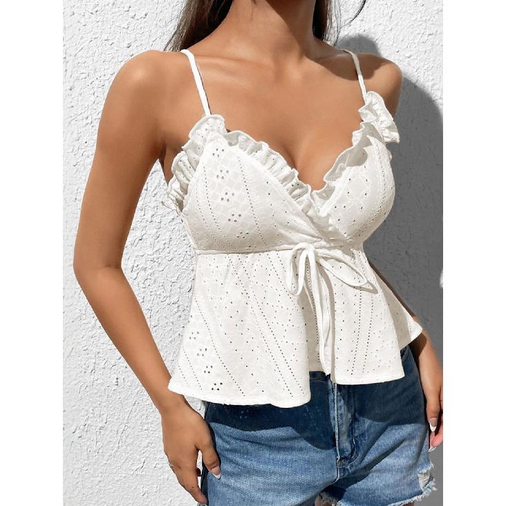 New Summer Casual Temperament Slim Fit Sexy Vest T-Shirt Sleeveless Suspender Versatile Top Strapless Women