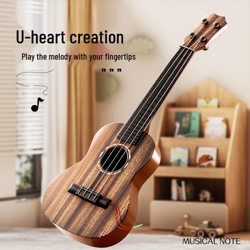 Realistic Guitar Playable Ukulele Toy for Children's Musical Education
