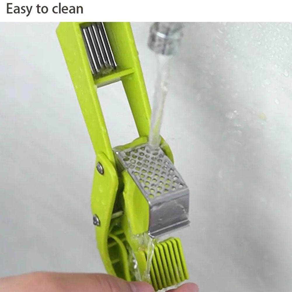 Mashing Function Garlic Slicer Stainless Steel Garlic Masher Vegetable Squeezer Kitchen Use