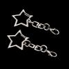 10Pcs Star Heart Keyring Pendant Multi Styles Keychain DIY Accessories  Jewelry Findings