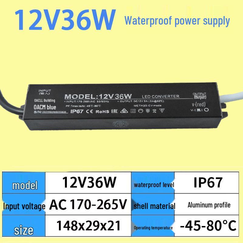 220V to 12V/24V IP67 Waterproof 400W LED Submersible Power Supply Transformer