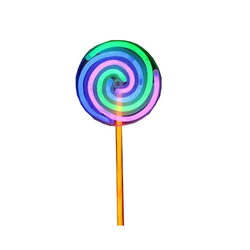 Lollipop Glow Stick Set Glowing Rotating Windmill Party Concert Stage Plaything For Kids Diy Fluorescent  Prop