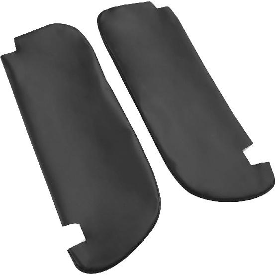 Paar Sonnenblende Leder Schwarz Abdeckung Skin Fit für 1994-2001 Dodge RAM 1500 2500