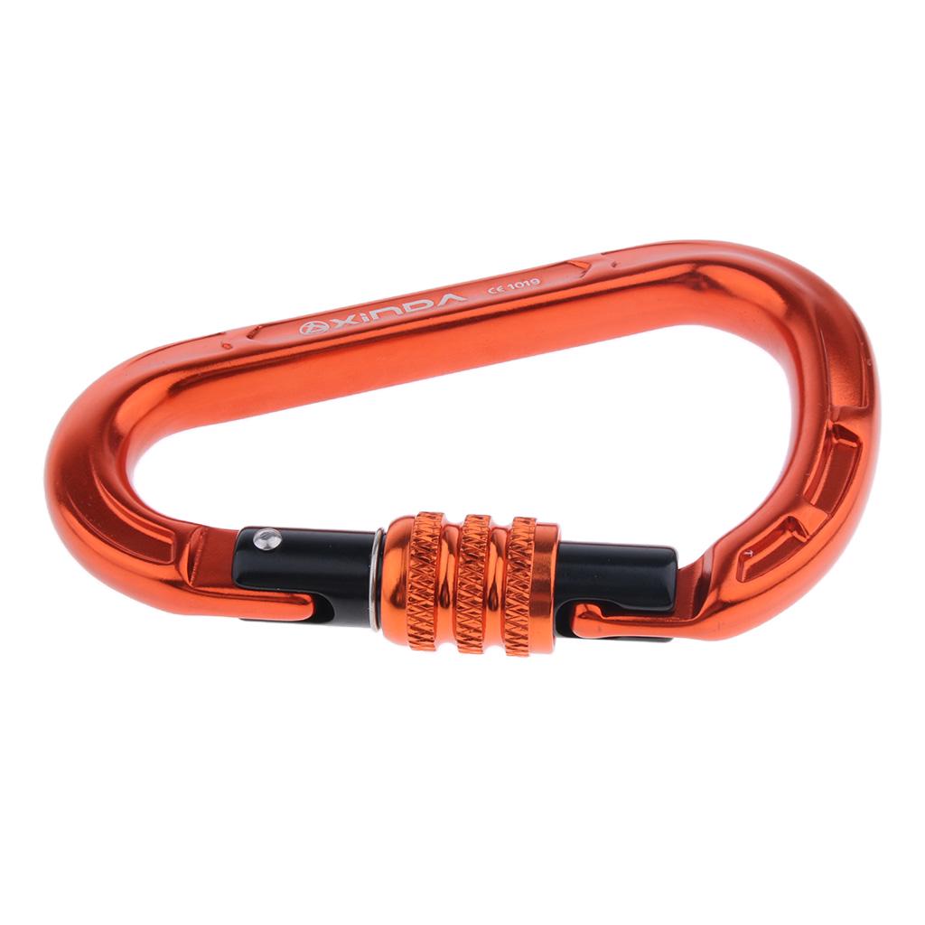22KN Screw Gate Auto Locking Carabiner Quickdraw for Climbing