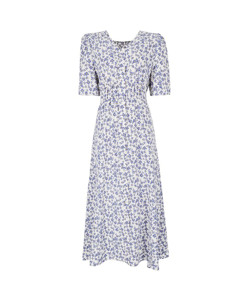 SOUP Smoke Banding Flower Long Dress (Oa4Opt8)