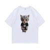 Rapper Ken Carson Kitty Print T Shirt Regular Men Hip Hop Loose Tshirt Male Fashion Cotton Street Tees Funny Men's Short Sleeve