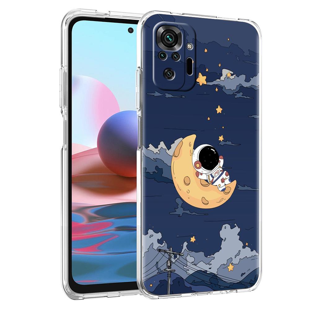 Phone Case For Xiaomi Redmi Note 15 14 5G 13 12 10 11 Pro Plus 4G 14C 13C 12C Soft TPU Cover Space Astronaut Cartoon
