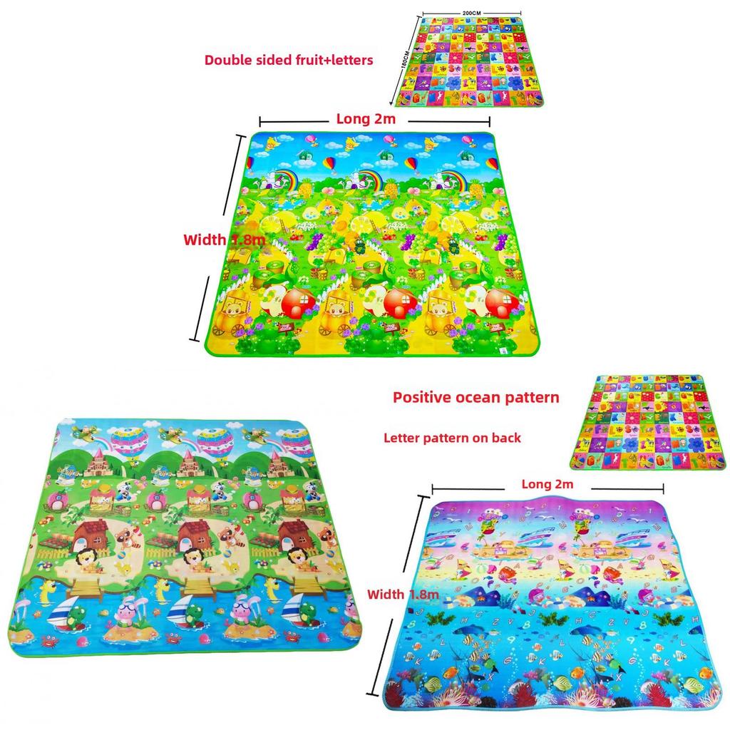 Babykrypmatta Eva-skum Vikbar Lekmatta Med Mjuk Yta För Småbarns Lärande Och Babyutveckling