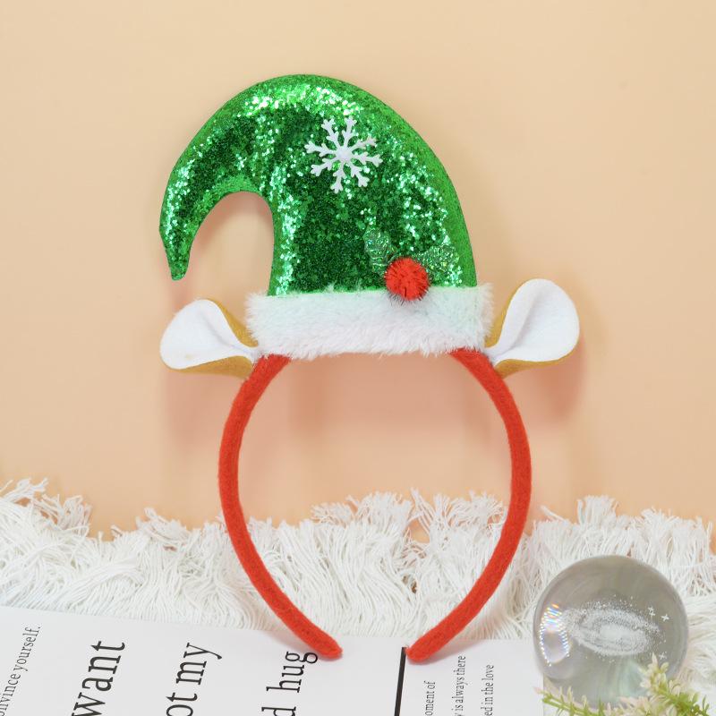 Festliche Weihnachts-Kopfbedeckung: Kostüm-Stirnband für Kinder und Erwachsene & Party-Haarschmuck