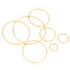 8-40mm Brass Closed Ring Earring Wires Hoops Pendant Connectors Rings For DIY Jewelry Making Supplies Accessories