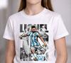 T-shirt Grafica con Ritratto di Messi 2026 Streetwear Estivo Adatta Sia a Unisex Che a Unisex T-shirt Esclusiva Per i Fan del Calcio di Messi