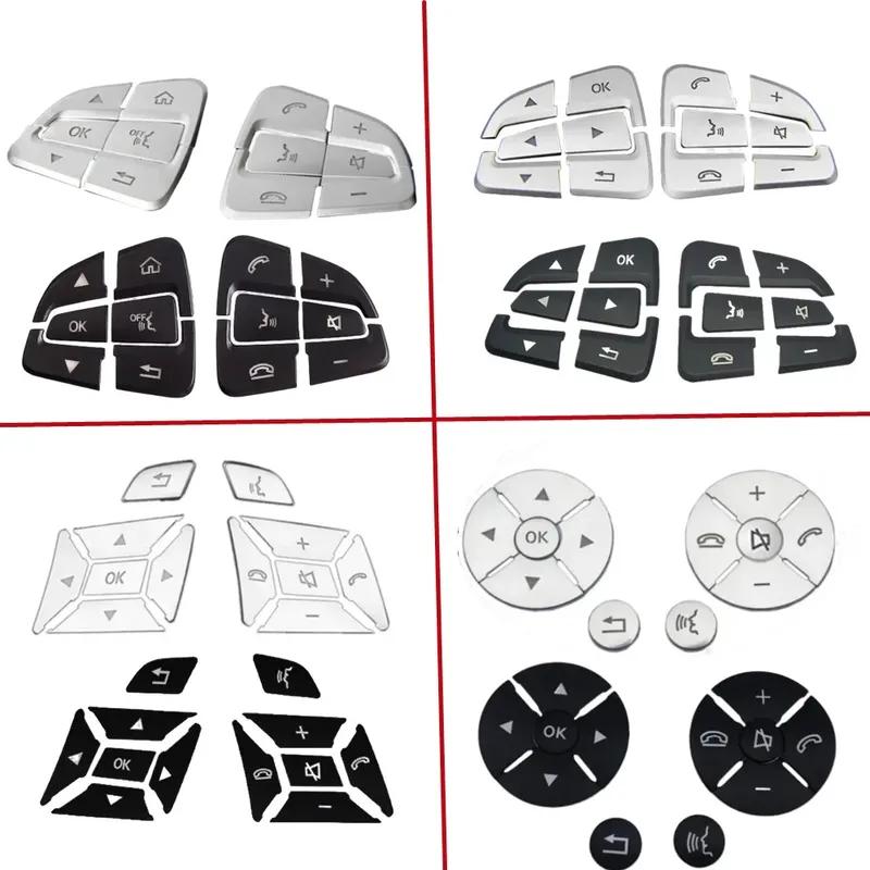 ABS Car Accessories Steering Wheel Buttons Knob Trim Cover Stickers For Mercedes Benz A B C E S GLC CLA CLS GLE GLS GLK Class