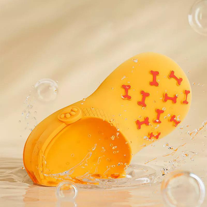 Durable Rubber Slippers-Shaped Chew Toy, Teeth Cleaning & Training, for Aggressive Chewers - Rubber Slippers-Shaped Chew Toy