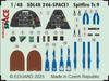 Eduard 1/48 Space Spitfire Tr.9 Interior 3D Decal with Etching Parts Set (for Airfix) Plastic Model Decal EDU3DL48246 (Airplane)