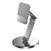 Tablet Stand, Desktop Magnetic IPad And Phone Holder, Foldable Aluminum Alloy Support Stand, 360-Degree Rotatable Adjustable Portable Stand for Gaming