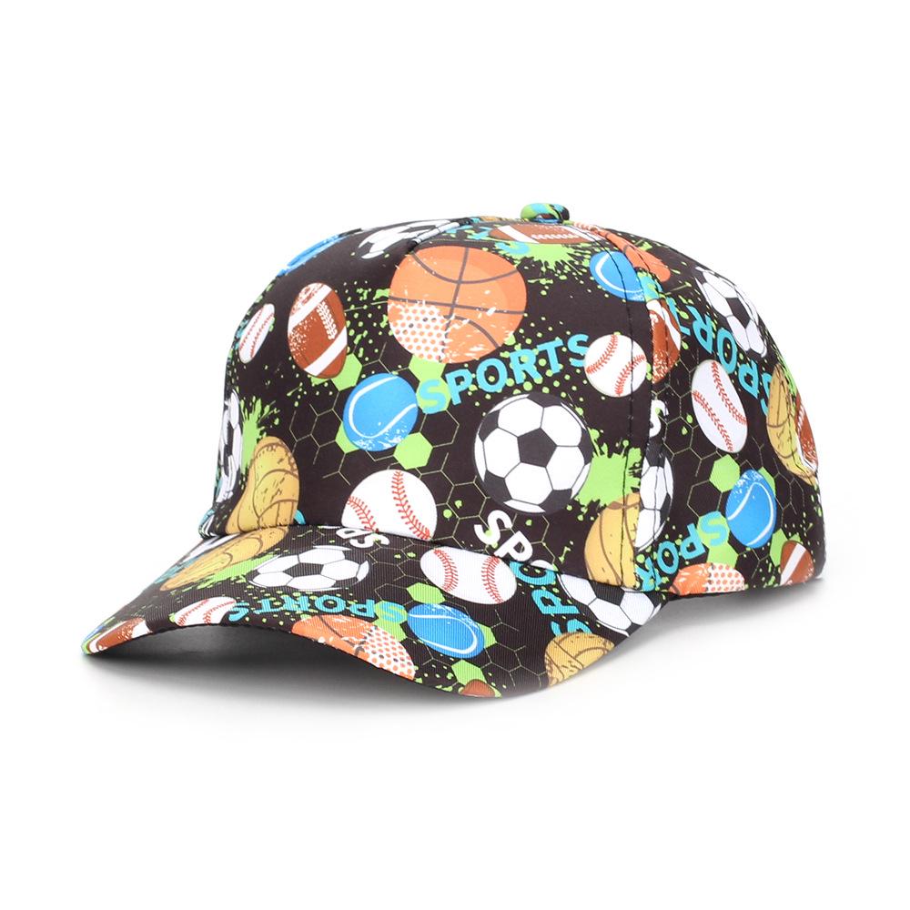 Dinosaur & Butterfly Digital Print Children's Sun Protection Baseball Caps