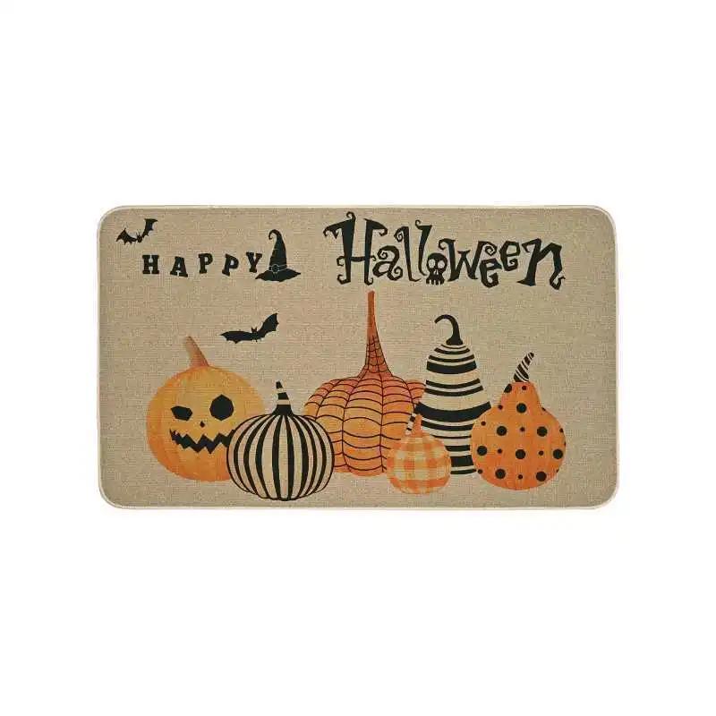 1PC Cartoon Halloween Decoration Floor Mat Restaurant Entrance Retro Mat Home Entrance Mat Bathroom Floor Mat Home Decoration