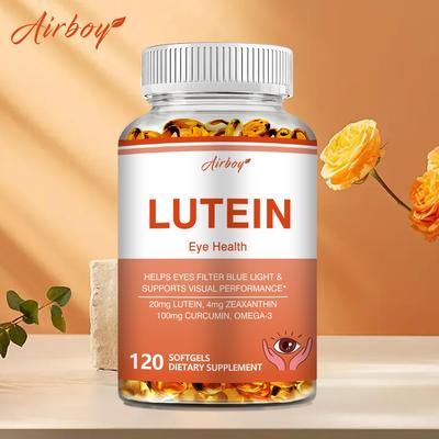 Eye Care Capsules Contain Lutein and Fish Oil To Maintain Eye Health and Visual Performance.