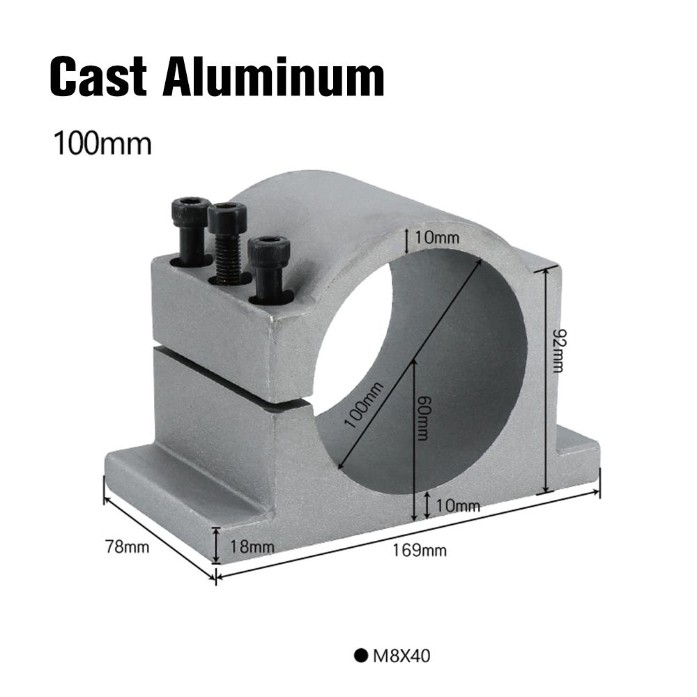HLTNC 52mm 55mm 65mm 80mm 100mm 105 125mm CNC Aluminum Spindle Motor Fixture Clamp Bracket For Openbuild Engraver Router