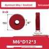 Aluminum Alloy Hand-Tightened Knurled Nut Adjustment Lock Gauge M3-M8