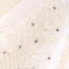 Autunno Inverno Donna Scollo a V Lussuoso Perline Bottone a Cuore Mohair Maglione Lavorato a Maglia Peloso Cardigan Natalizi Top