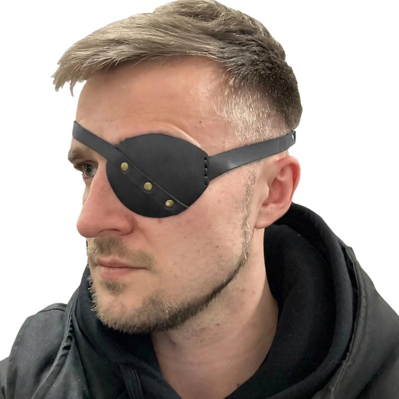 Pirate Costume Accessories Steampunk Pirate Eye Patches Decorative Single Eye Patches Reusable Eye Cover for Women Men