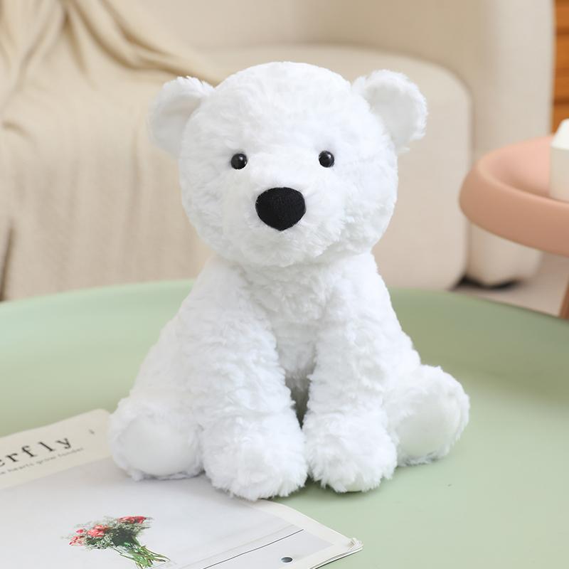1Pc 25cm Fluffy Lions Fox Piggy Cattle Peluche Toy Cute Sitting Animal Elephant Koala Bear Monkey Cow Polar Bear Dolls for Kids