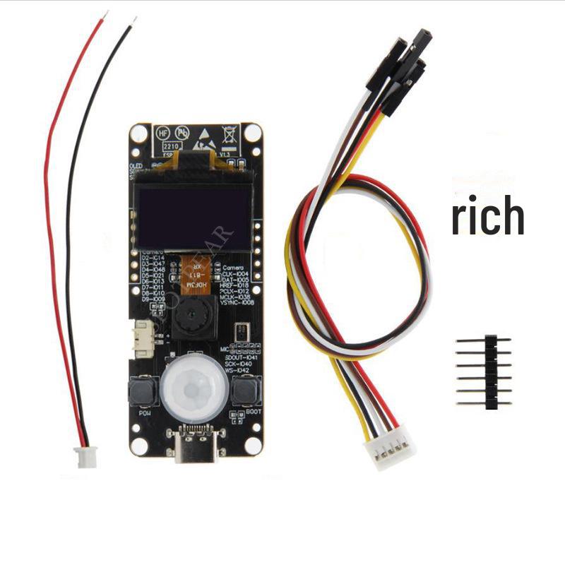 

ESP32 T-Camera-S3: 0,96 OLED-дисплей, камера OV2640, Wi-Fi, плата розробки Bluetooth